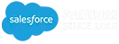 Salesforce partner white logo